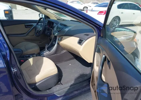 2013 Hyundai Elantra Gls from USA, damaged, VIN 5NPDH4AE4DH210377